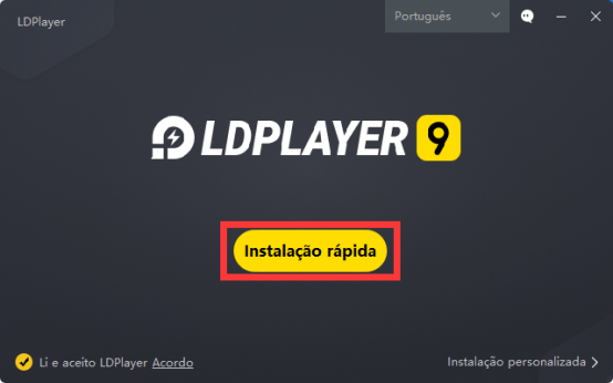 Instale o emulador LDPlayer